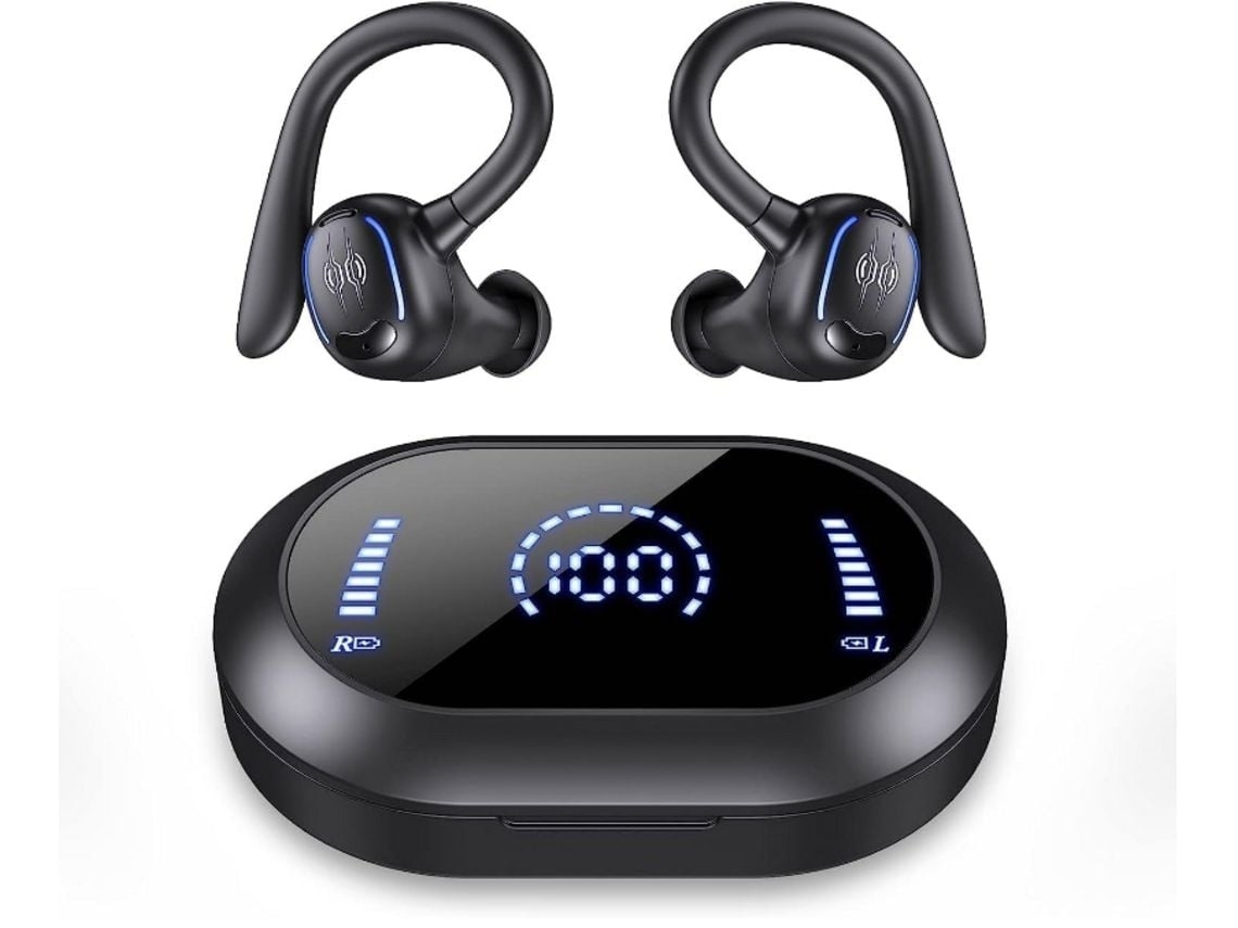 Auriculares Sem Fios Bluetooth Microfone Para Chamadas Display Led/lcd Lurelia
