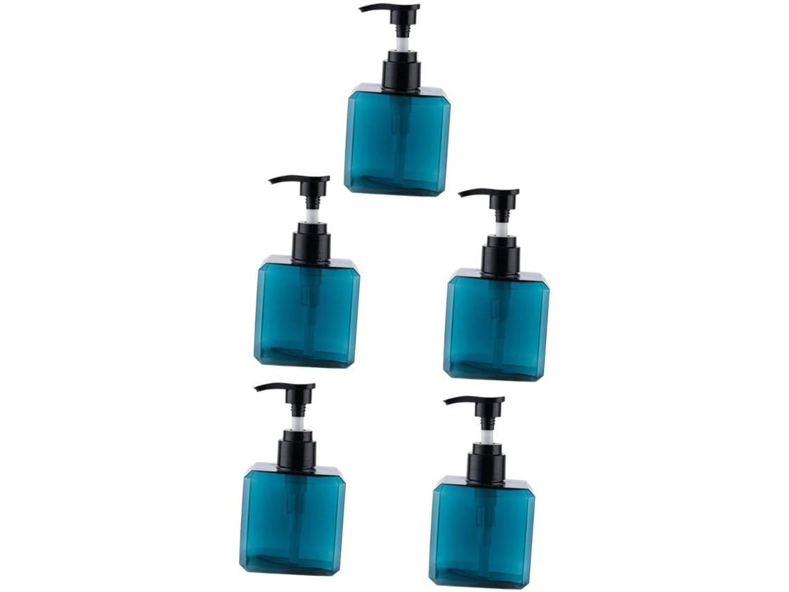Conjunto De 5 Frascos De Viagem Vazios E Recarregáveis Para Loção, Xampu E Cosméticos.
