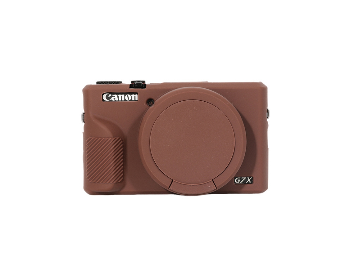 Capa para Canon G7x3 Case Protetora Silicone para Câmera CUICH (marrom)