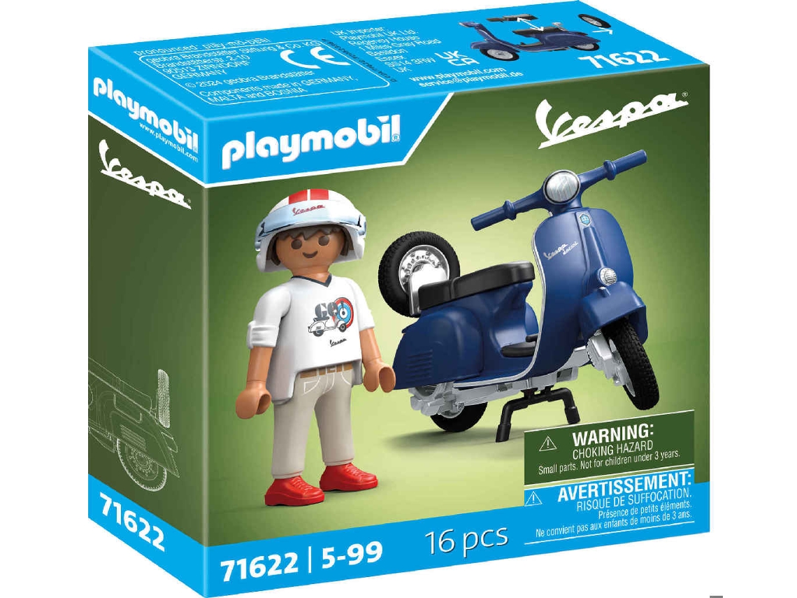 1969 Vespa 150 Sprint Veloce Azul - 71622 PLAYMOBIL (Idade Mínima Recomendada: 5 Anos)