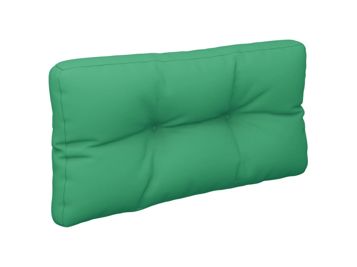 Almofadão para sofás de paletes VIDAXL Verde Tecido (80x40x12 cm)