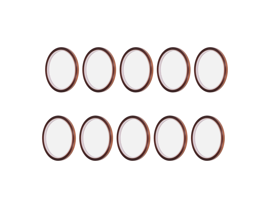 10 Rolos Fita Resistente Ao Calor Sublimação Pi 33m X5mm Para Transferência Térmica