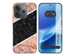Capa Tumundosmartphone De Silicone Para Vivo V70 5g Estampa De Mármore 07 Desenhos