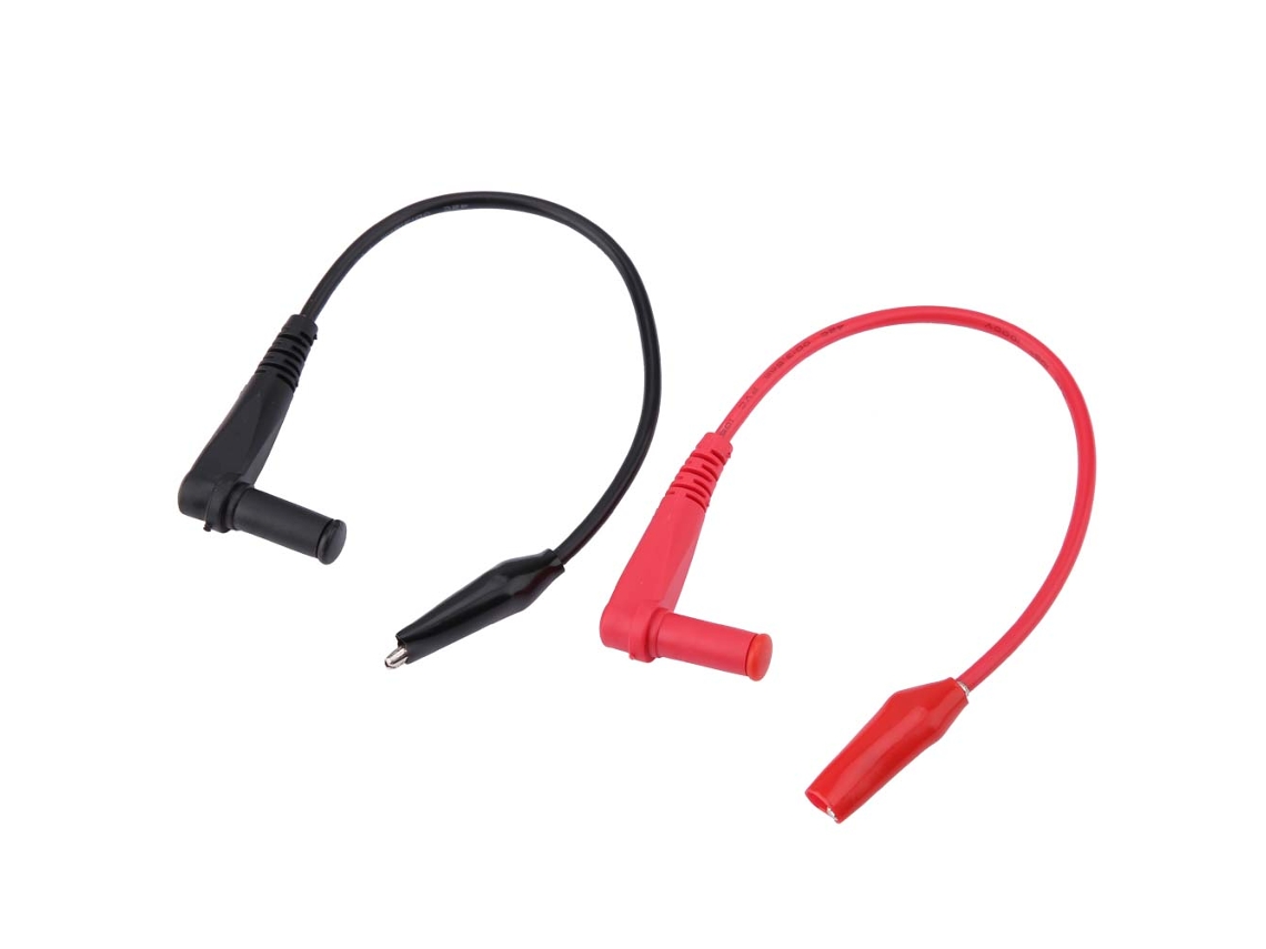 Par De Pontas De Prova Para Multímetro Digital Com Cabo De Teste De 18 Cm Com Garras De Jacaré Aquaforge