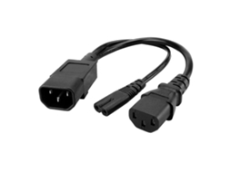 Cabo Divisor Iec C14 Macho Para Duas Tomadas C13 Fêmea, Equipamentos Eletrónicos