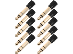 Conjunto de 10 Adaptadores de Áudio Jack para Macho para Fones de Ouvido e Microfones. SFUSHOS