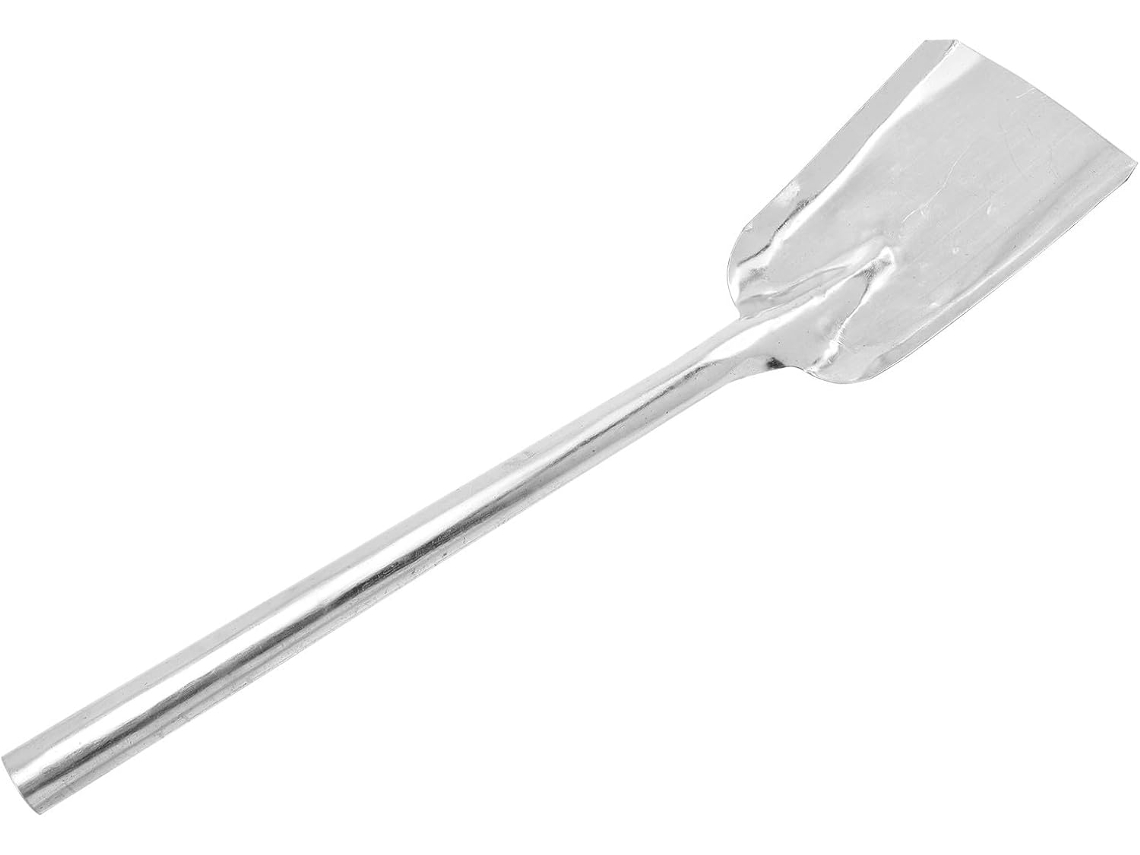 Pá de Ferro Grosso Inoomp com Cabo Longo, Compacta e para Remover Carvão de Fogões e Lareiras. Kit de Ferramentas para CHABERLU