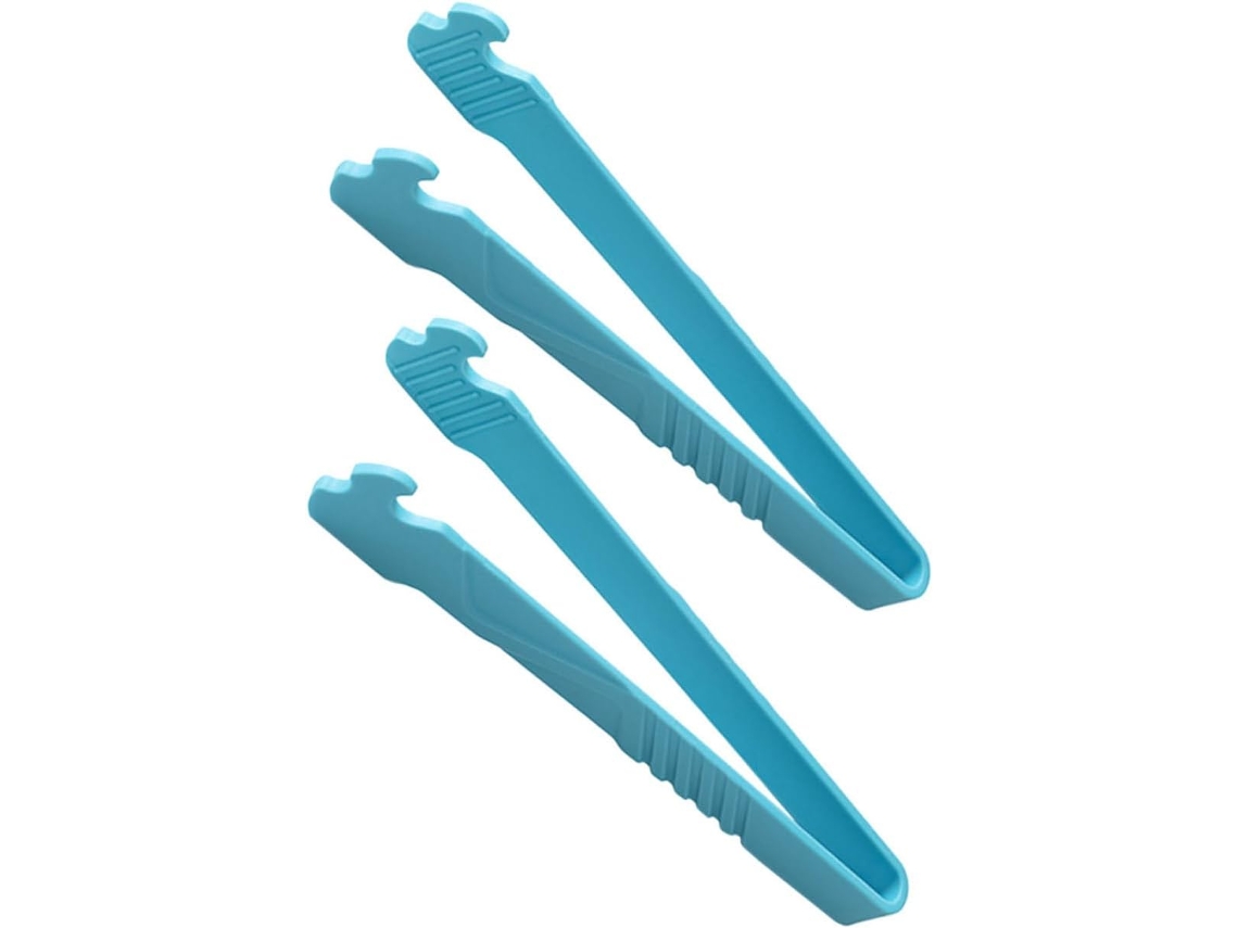 Conjunto De 2 Pinças Longas Nylon Para Alimentos, Pinças Ergonômicas Multiuso Para Churrasco E Torradas, Resistentes Ao