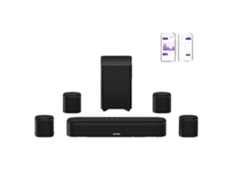 Sistema De Soundbar, Alto-falantes Surround Sem Fio, Modos De Som Controlados Por App, Aura A40