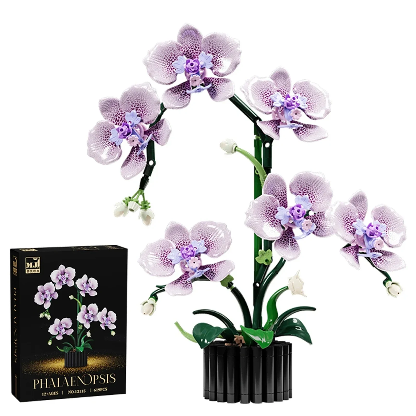 (619 Unidades) Modelos De Orquídeas Em Blocos, Orquídeas Ornamentais Para Casa, Modelos De Plantas Artificiais