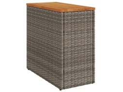 Garden Side Table, Garden Side Tables Vidaxl Cinzeto Rattan / Vime (n/a)