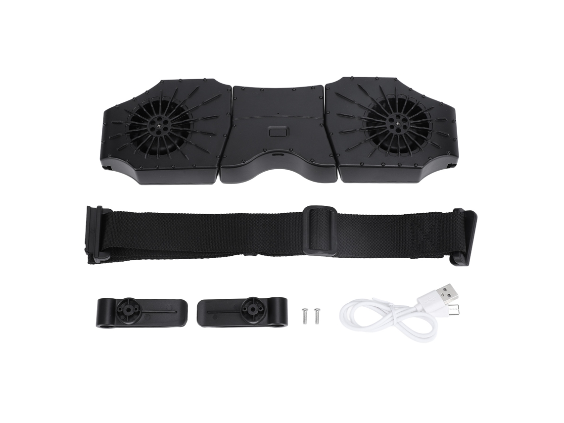 Cinto Ventilador Portátil 2 Ventiladores 5000mah Ar Frio