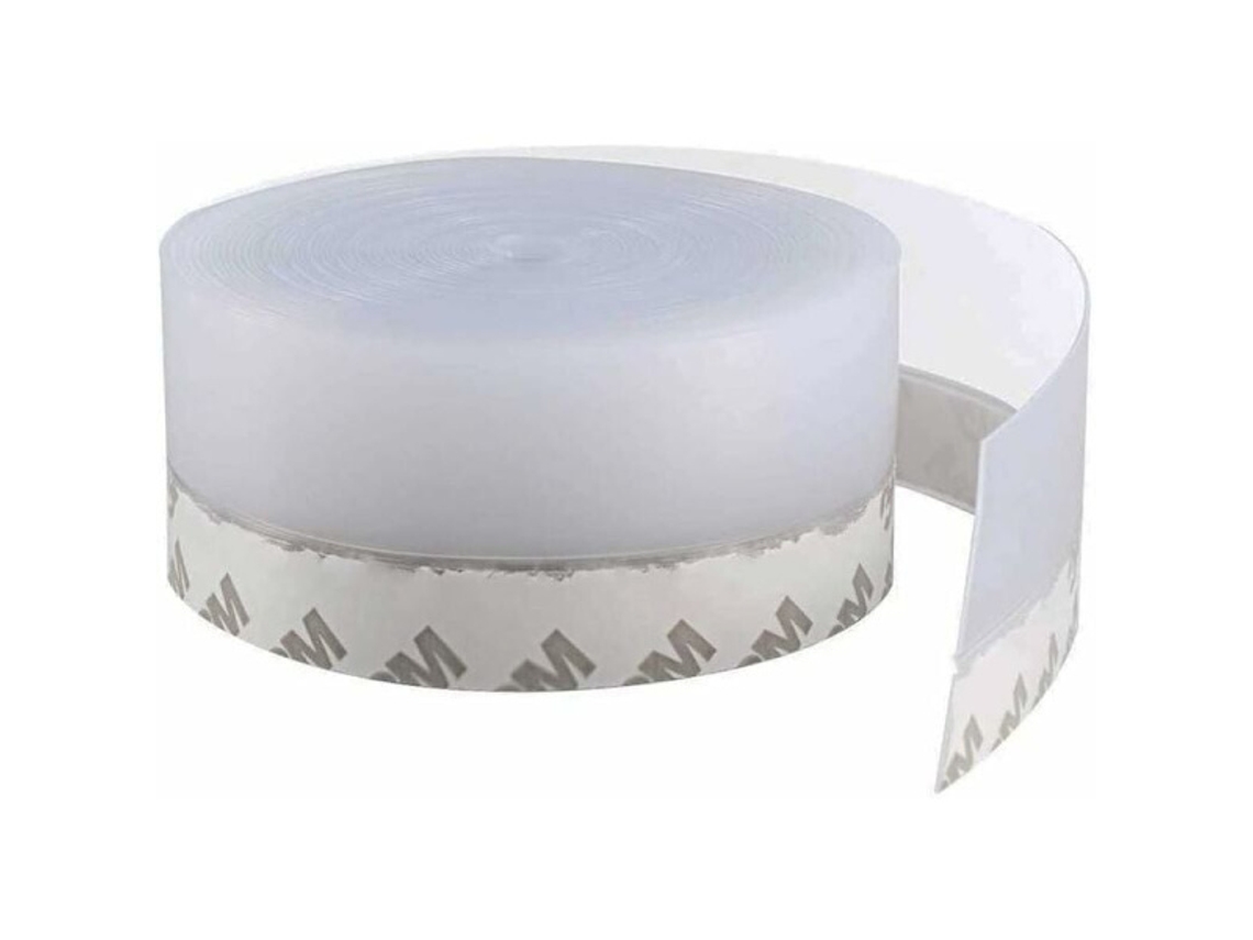 Fita De Vedação De Silicone Transparente De 10 M, Autoadesiva Para A Parte Inferior Da Porta, Vento E Poeira, Largura 35 Mm