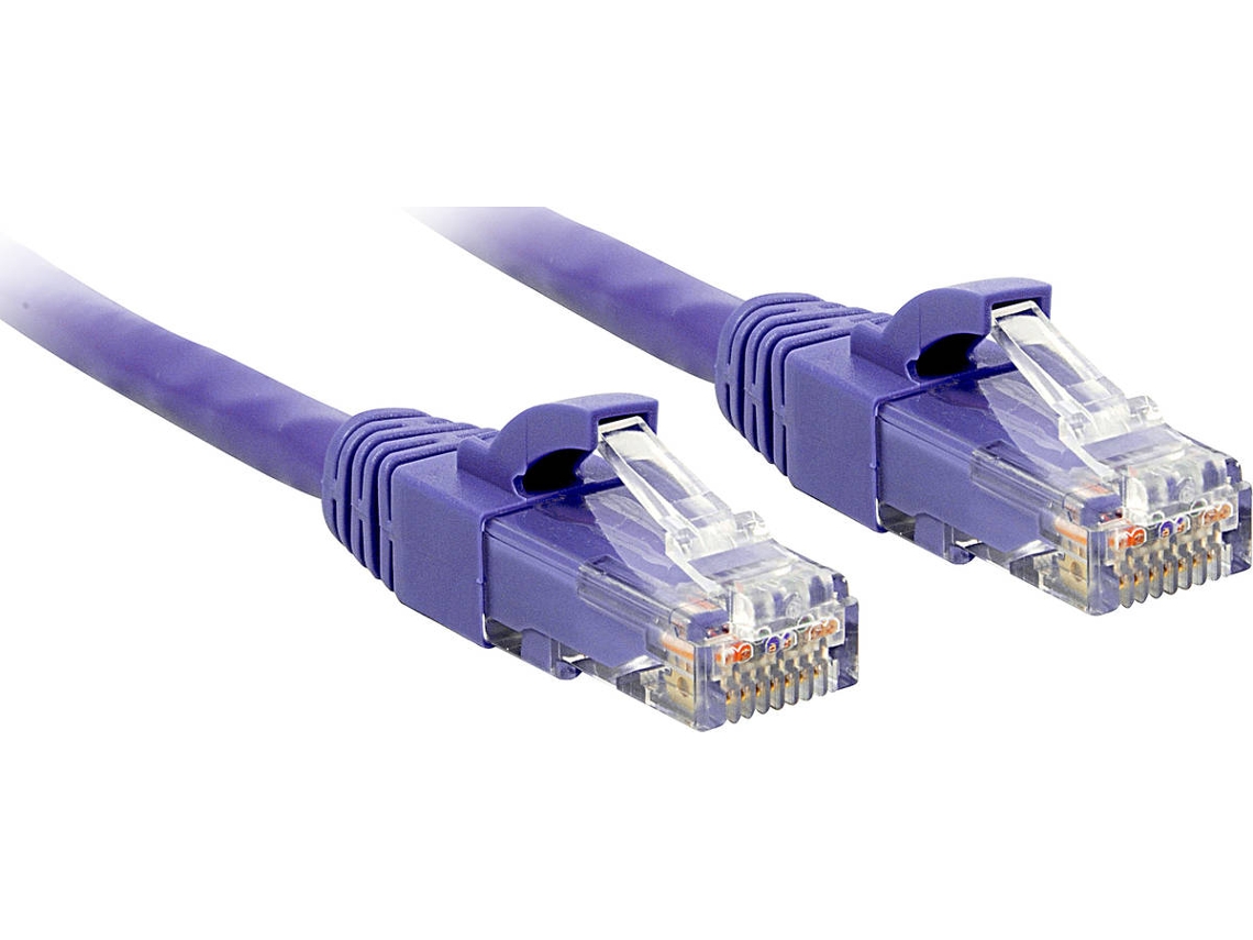 Cabo de Rede LINDY (RJ45 - 1 m - Roxo)