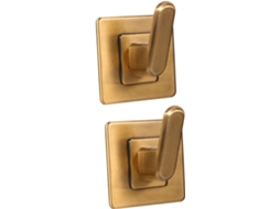 Conjunto De 2 Ganchos Adesivos Parede Para Decoração Natal Baluue, Ideais Para Banheiro E Cozinha Feitos De Alumínio