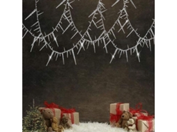 Guirnaldas De Hielos 3d Plateadas Para Decoração De Natal Ano Novo Festa De Inverno