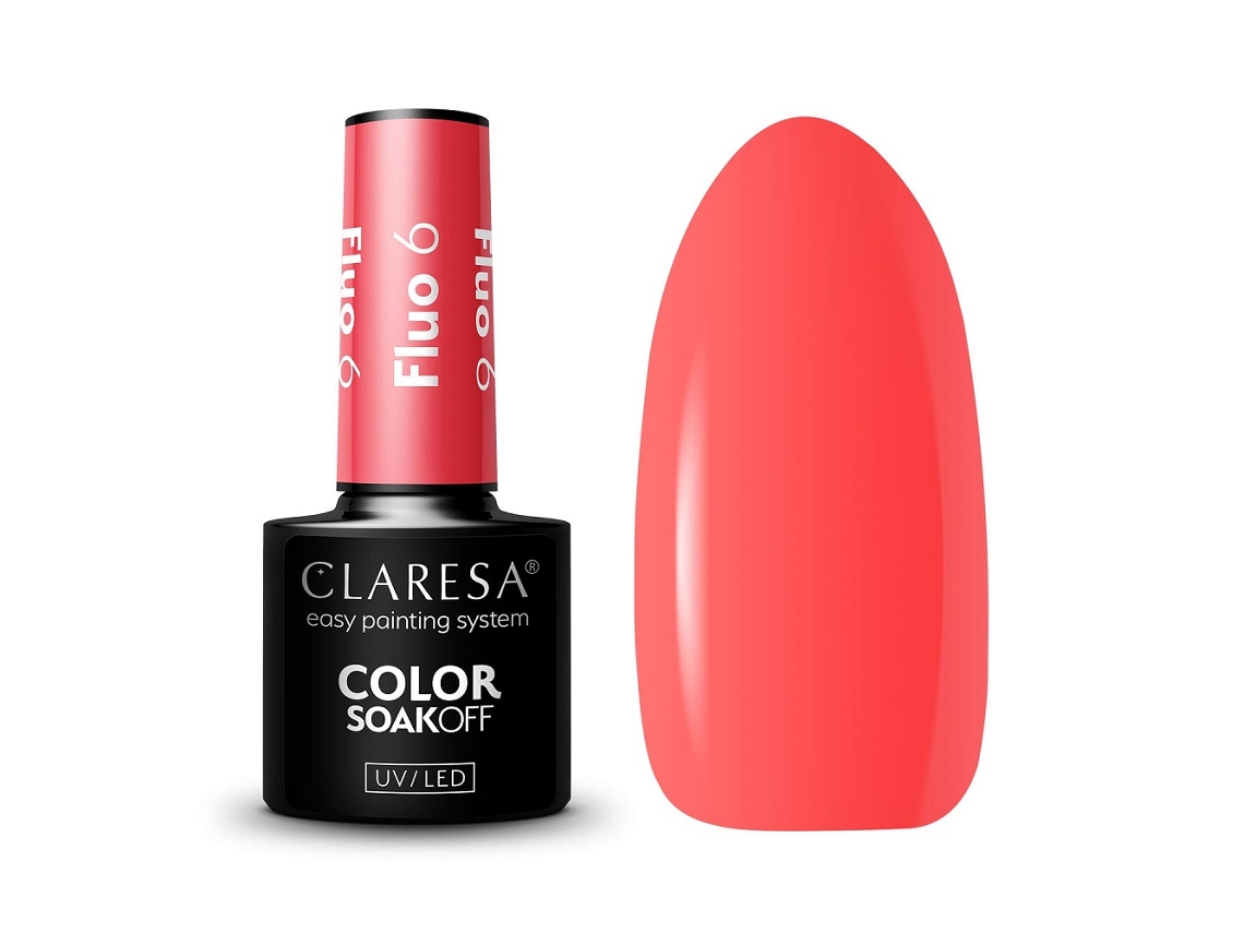Esmalte em gel fluorescente UV/LED 6,5g Fórmula híbrida Claresa
