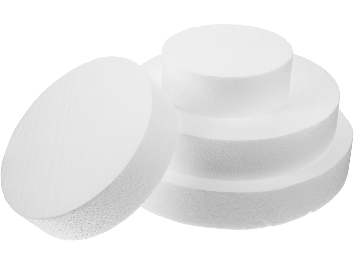 Conjunto de 4 moldes redondos de espuma para pinos de boliche falsos Caseiros