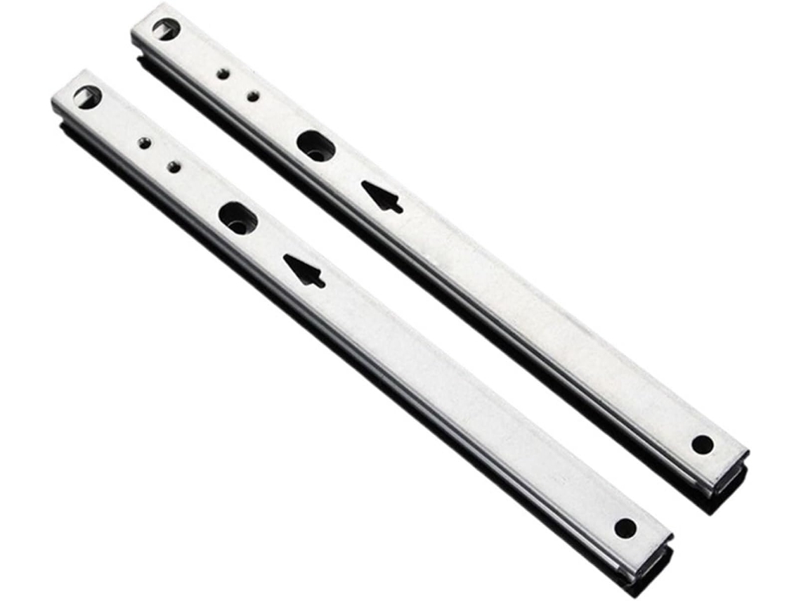 Corrediças De Gaveta Com Fechamento Suave, Corrediças Com Rolamentos De Esferas, 17mm De Largura, Duas Seções, Extensão