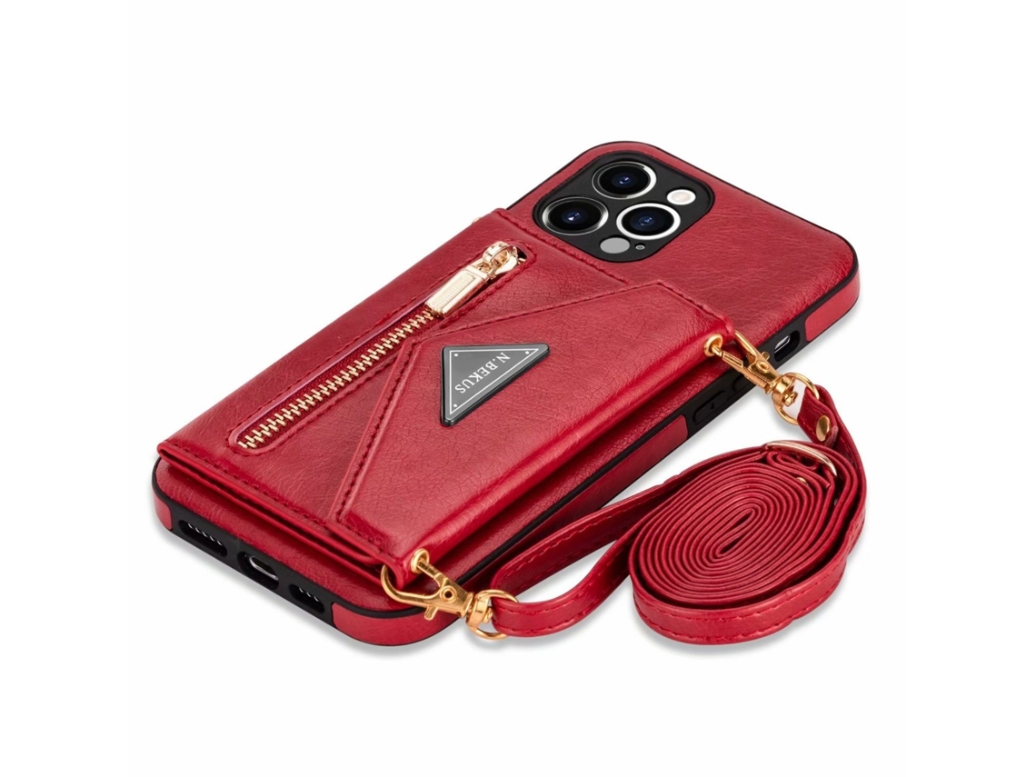 Lurelia Capa Carteira Com Zíper Para Iphone 14 Plus