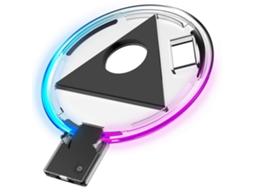 Suporte com led rgb para ps5, base ajustável com 4 modos de iluminação GOKOCO