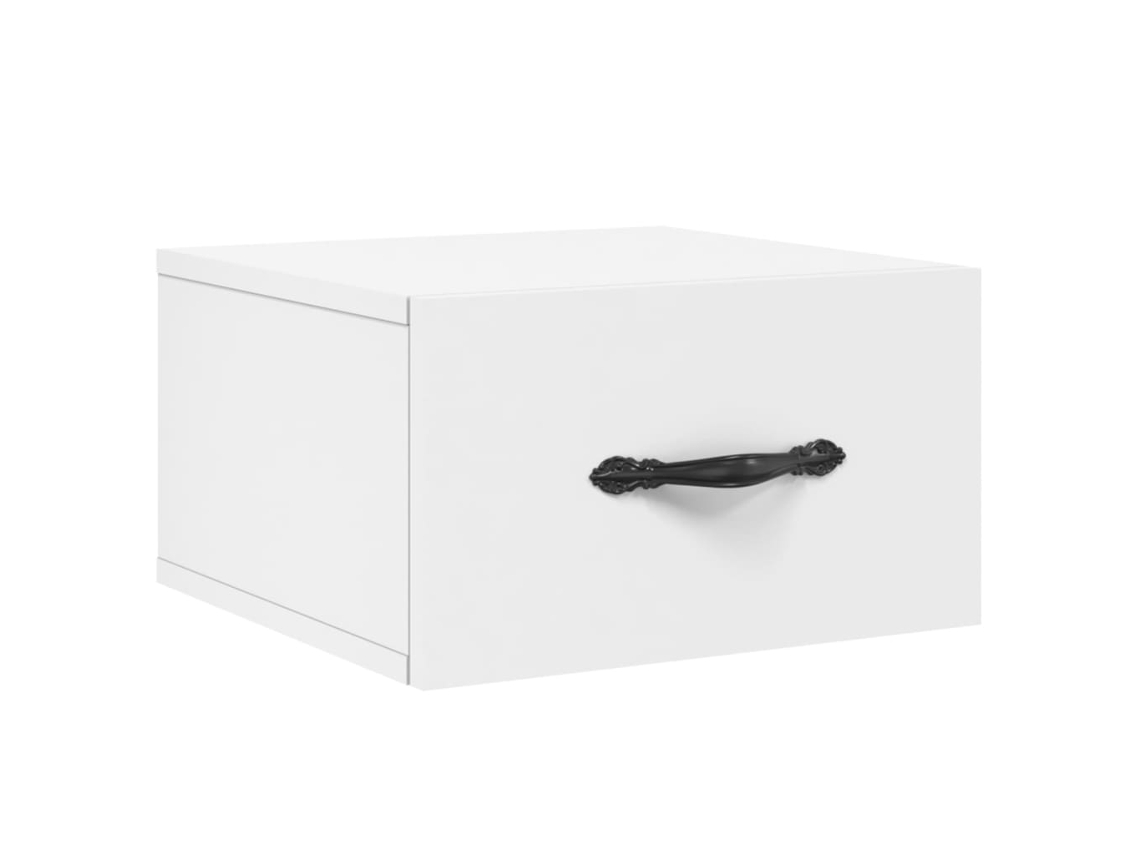 Wall-mounted Bedside Cabinet, Wall-mounted Bedside Cabinets Vidaxl Branco Madeira Processada (n/a)