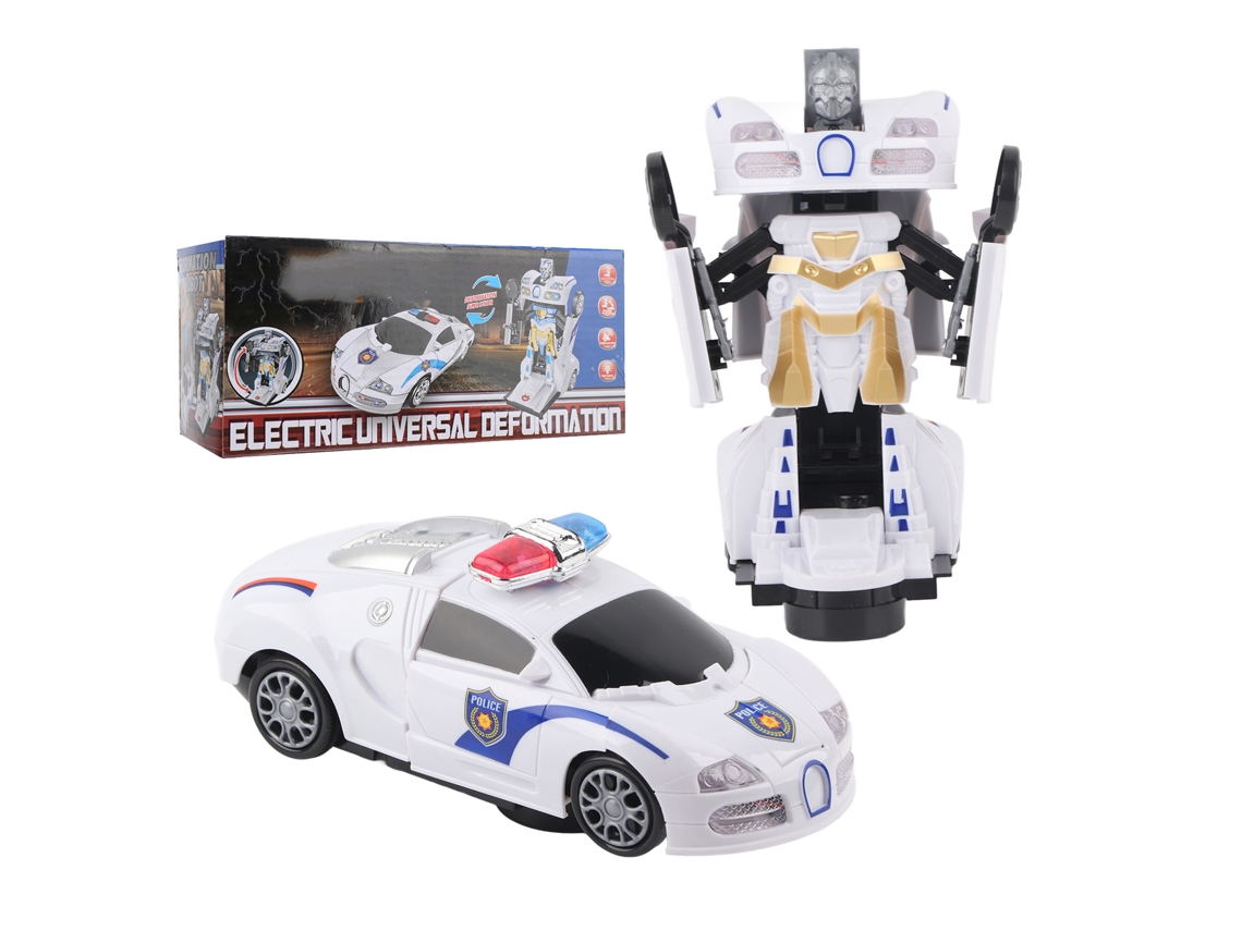 Carro De Corrida Elétrico Rc 2 Em 1 Para Crianças, Veículo Transformador, Modelo De Robô, Brinquedo Com Luz Aquaforge