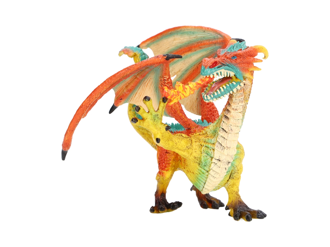 Mali modelo de Dragão Lifelike de Plástico Sólido Colorido Coleção Brinquedo para 3+ Anos