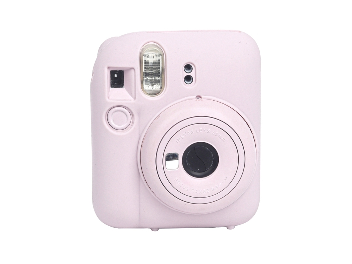 Capa Protetora De Silicone Macio Para Fujifilm Instax Mini 12 Rosa