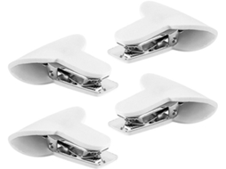 Conjunto de 4 Prendedores Acolchoados para Edredons, Feitos Metal e Espuma, com Sistema Fixação CHABERLU