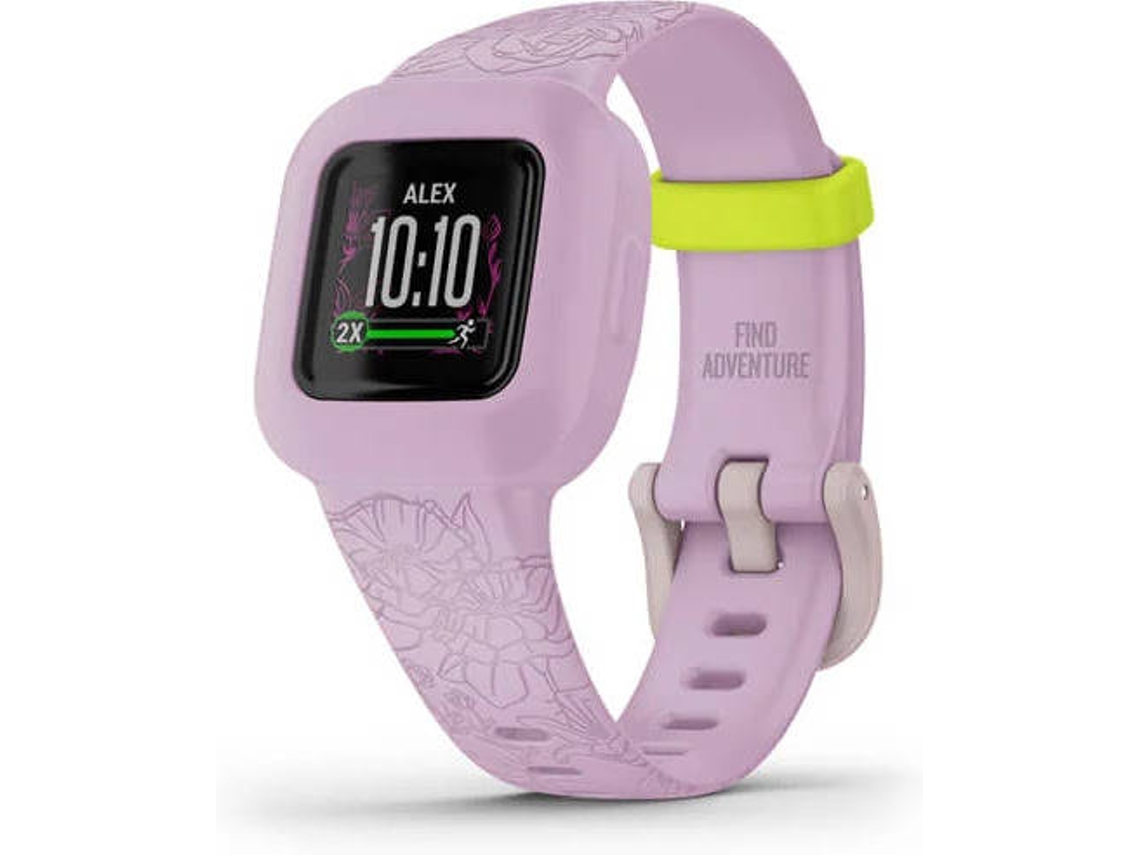Pulseira Desportiva GARMIN Vivofit jr. 3 Floral (Bluetooth - Até 1 ano de autonomia - Rosa)