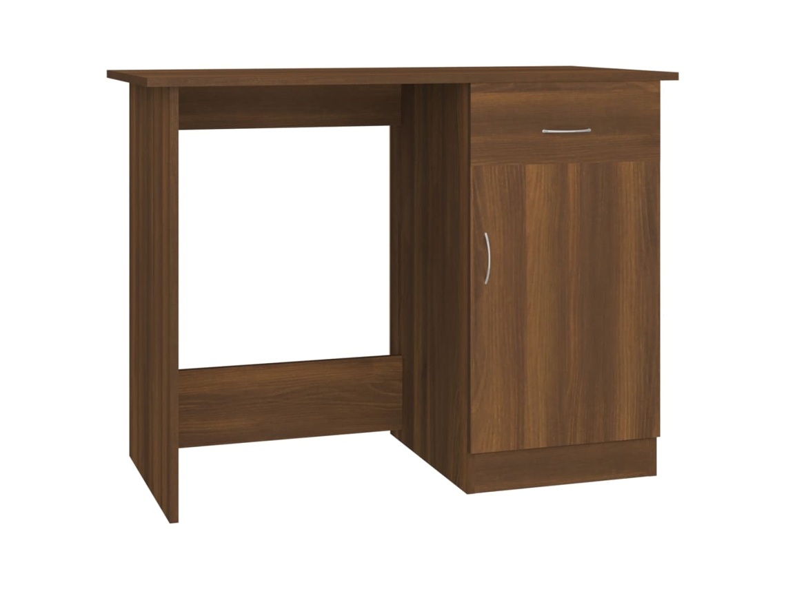 Desk, Desks Vidaxl Marrom Madeira Processada (n/a)