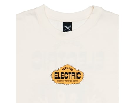 T-shirt De Homem Iriedaily Coffeelectric Undyed Algodão Branco (m)