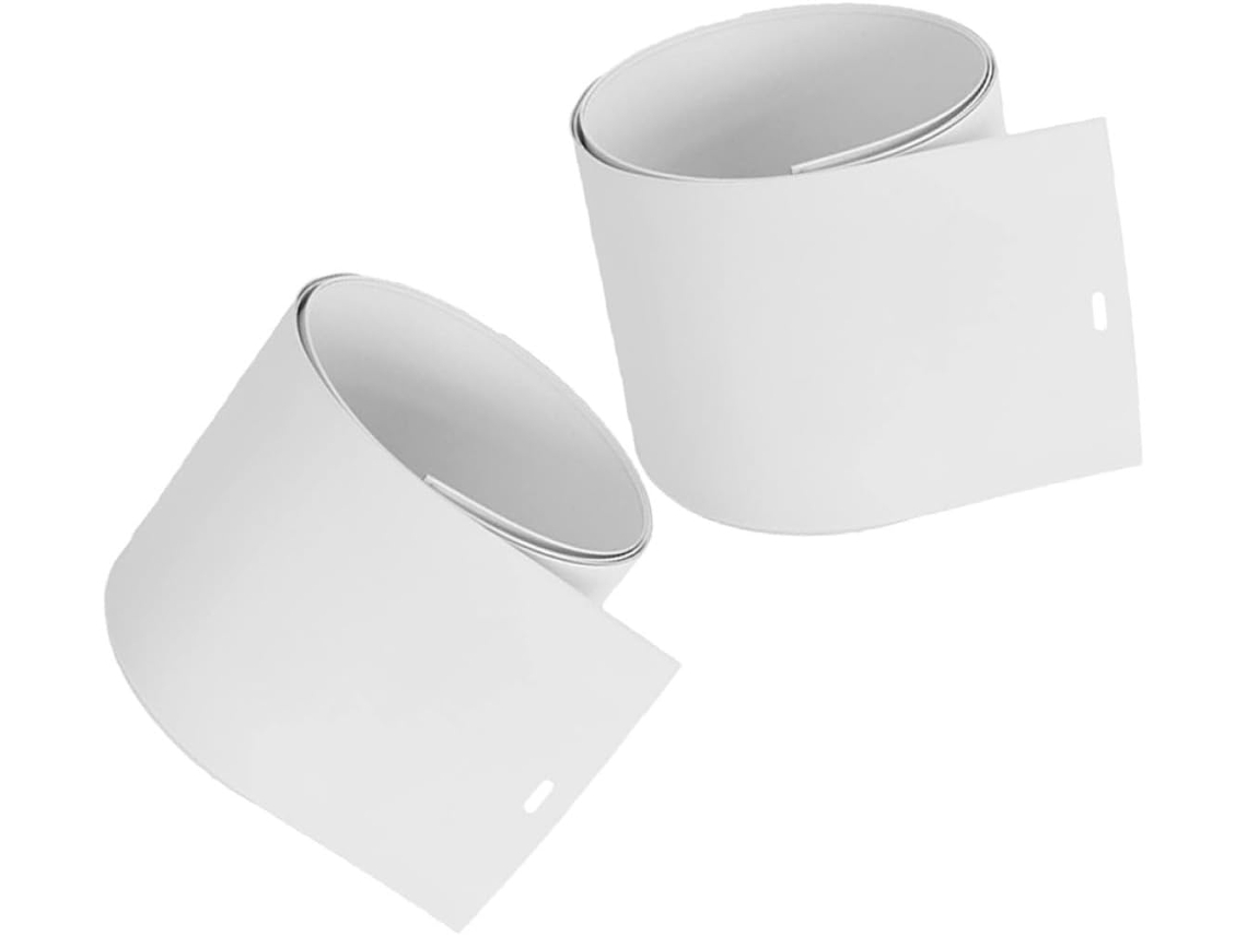 Conjunto De 2 Lâminas Substituição Brancas, Duráveis E Resistentes, Acessório Ideal Para Persianas Verticais De Pvc E