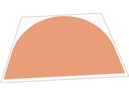 Papel De Parede Decorativo Autoadesivo Com Arcos Em Pvc Laranja - Forte Adesão