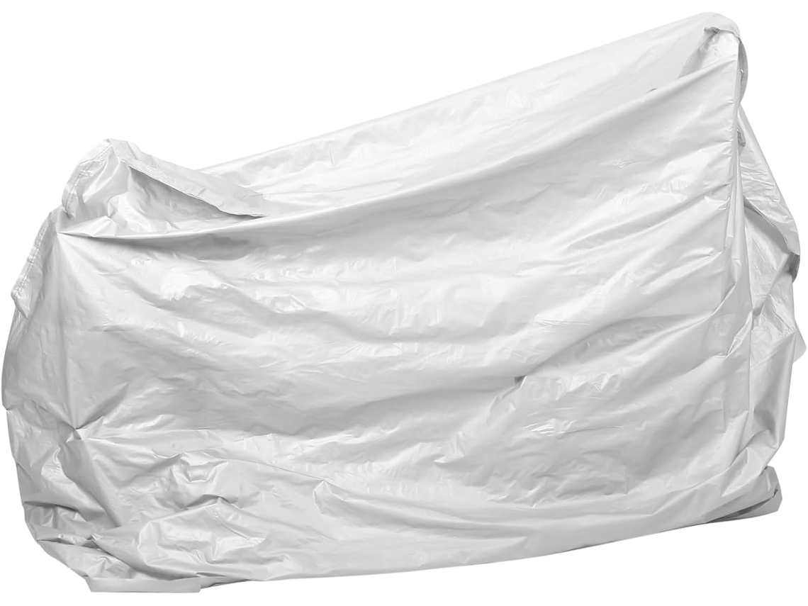 Capa para motociclista em PEVA marrom, cobertura total, tamanho médio, 120x210 cm