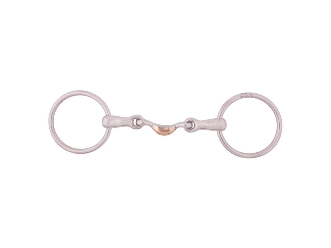 Snaffle de Anel Solto de Articulação Dupla Magic System 14 Mm Prateado 12.5 Cmpessoa