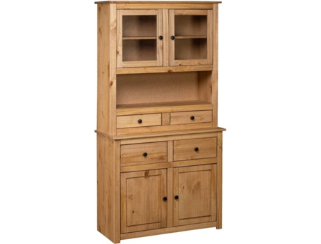 Armário  alto pinho maciço panamá (93x40,5x180 cm)