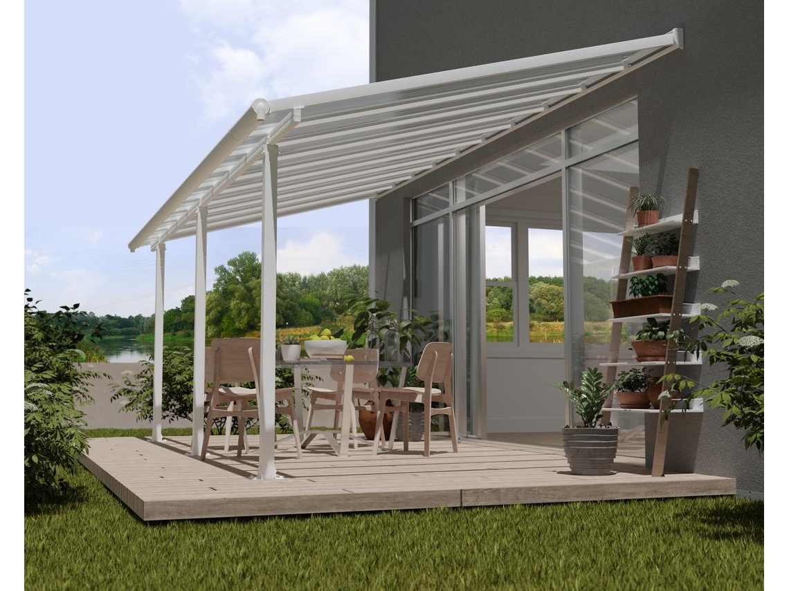Pérgola CANOPIA Olympia Cobertura para Terraço de Aluminio 3X6.2 m Branco