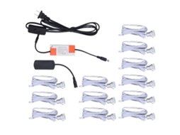 Mini spot LED 18mm embutido alumínio luz para armário de joias iluminação decorativa | S/MARCA
