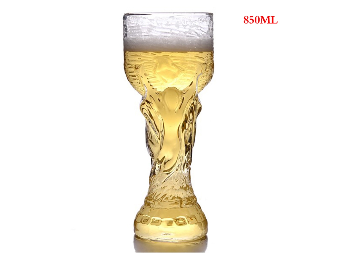 Caneca de Cerveja para Jogo de Futebol, Copo de Vidro, 850 Ml AQUAFORGE