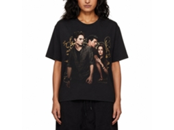 Rockinstone Twilight Movie Edward Jacob Bella Swirls Black Adult T-shirt Size:s