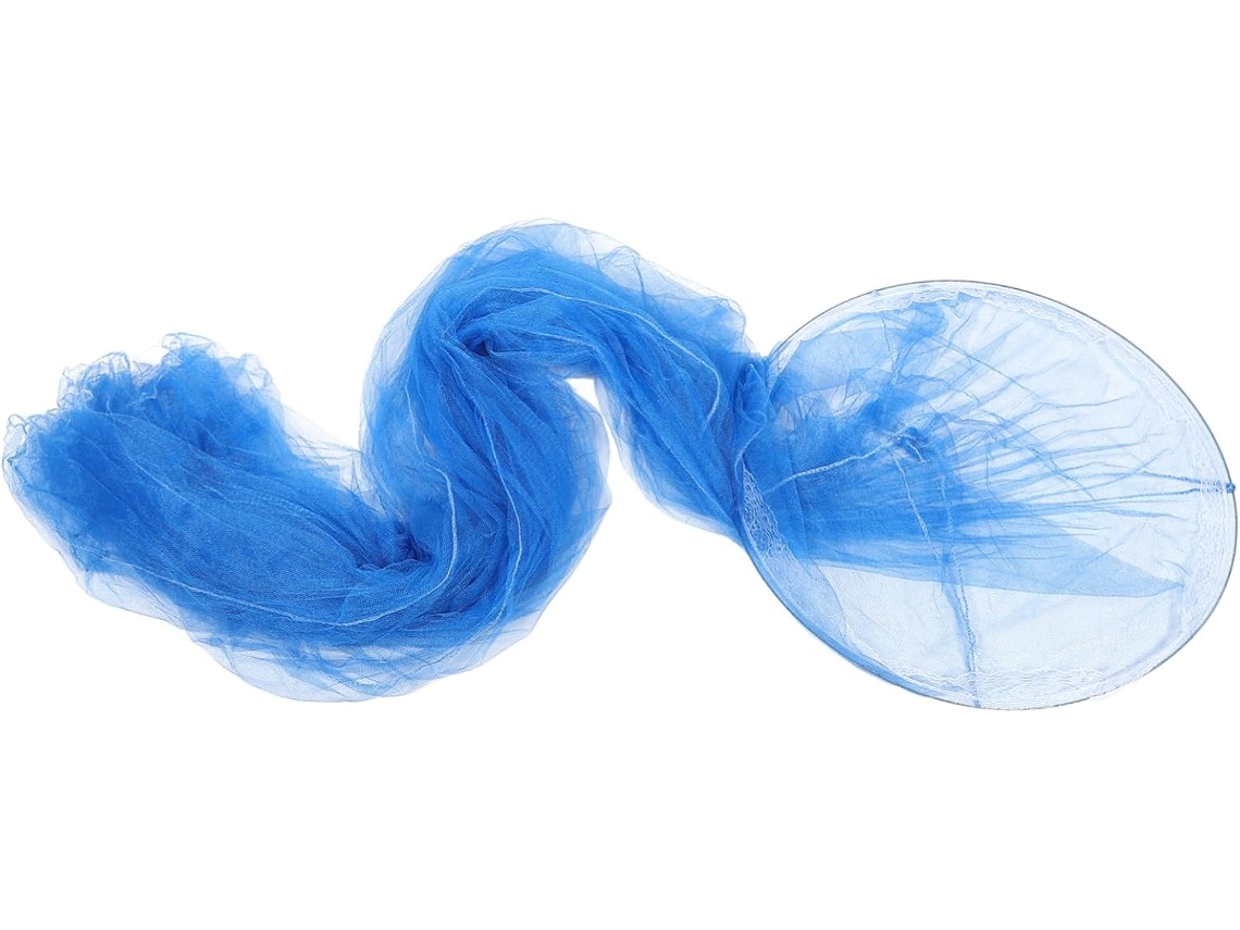 Cortina De Renda Azul Para Cama Menina, Mosquiteiro Romântico Para Decoração De Quarto, Dossel Leve E Portátil Para