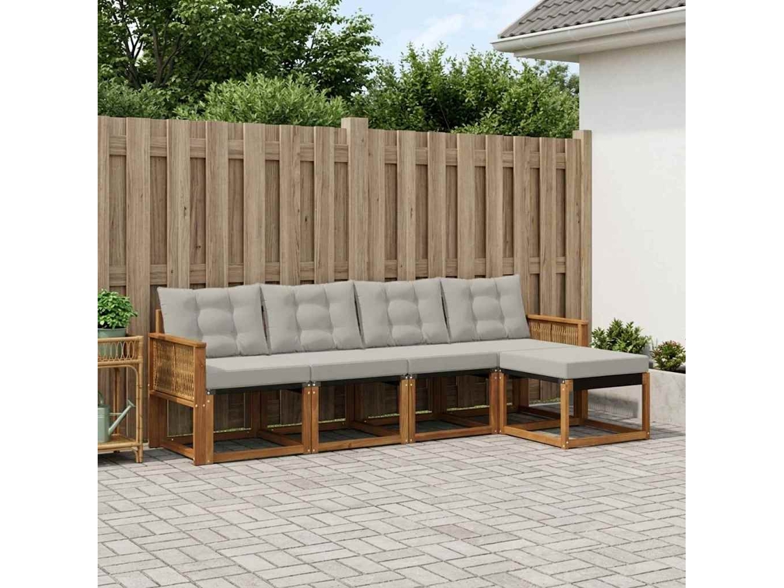 Vidaxl Conjunto De Sofás Para Exterior 5 Unid.