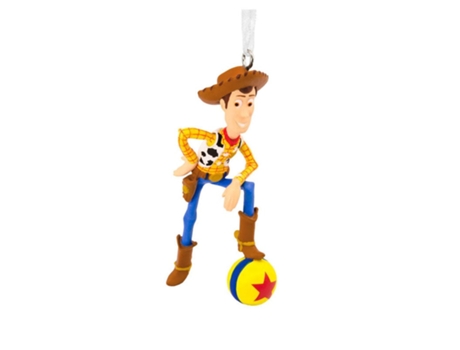 Figura Decorativa Woody Com Bola, Toy Story Resina 7,5 Cm Hallmark
