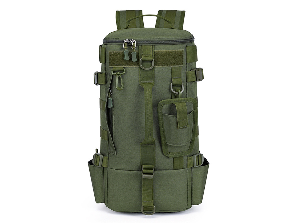 Mochila Multifuncional Para Pesca Com Compartimentos Separados Para Itens Secos E Molhados – Verde