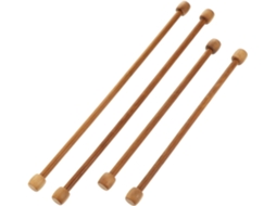 Kichouse Kit de 4 Varetas de Bambu para Pendurar na Parede, Horizontais, Lisas e Estáveis, Acessórios Artesanais para CHABERLU
