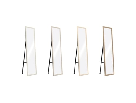 Espelho De Parede Assimétrico 70x50cm Espelho De Banheiro Com Moldura De Madeira, Antioxidante, Para Banheiro, Sala, Corredor E Quarto Na Cor Hvorstur