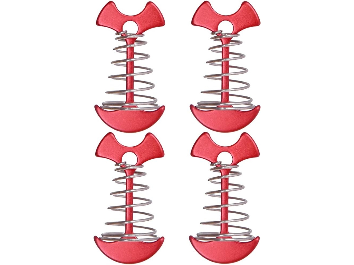 Conjunto de 10 Estacas Ajustáveis, Cordas, Toldo, Deck, Camping, AQUAFORGE
