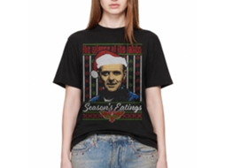 Rockinstone Silence Of The Lambs Movie Silence Lecter Ugly Sweater Black Adult T-shirt Size:xxxl